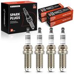 A-Premium Iridium Spark Plug Compatible with Honda CR-V, Civic, Accord, Fit, Yaris & Toyota Corolla, Prius & Subaru Outback & Mazda CX-5 & Acura TLX & Scion xD & Lexus CT & Pontiac Vibe, Pack of 4