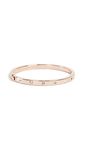 Kate Spade New York Metal Stone hinged Bangle, Clear/Rose Gold