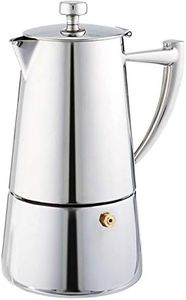 Cuisinox Roma 4-Cup Stainless Steel Stovetop Moka Espresso Maker