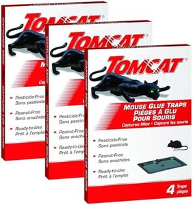 12-Count Mouse Glue Traps, 3 Packs of 4 Each