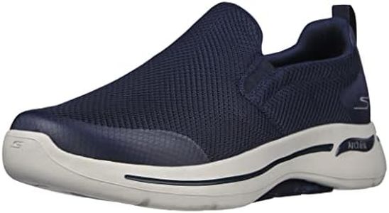 Skechers Men's Gowalk Arch Fit-Athletic Slip-on Casual Loafer Walking Shoe Sneaker, Navy/Grey, 10 X-Wide