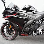 Shogun Motorsports Yamaha YZF-R3 YZF R3 2015 2016 2017 2018 Black No Cut Frame Sliders Also Fits ABS & NON ABS Models - - MADE IN THE USA