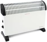 Rediffusion Convector Heater 2000W, Variable Heat, Adjustable Thermostat, 3 Heat Settings, Overheat Protection, Tip-Over Safety Switch - REDY02, White