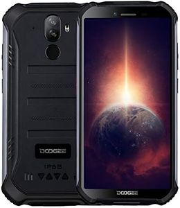 DOOGEE Telefono Rugged S40 PRO 【4 GB RAM 64 GB ROM】,IP68 Smartphone Android 10 Cellulare Robusto,Helio A25 Octa Core, Schermo Gorilla Glass 5,45’’,13MP+2MP+5MP, DUAL SIM, Impronta Digitale NFC Nero