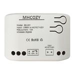 MHCOZY 1 Channel 5V 12V ZigBee Smart Relay Switch,Adjustable Selflock and Momentary Working Mode,Works with Tuya eWelink Zigbee Gateway