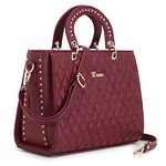 EXOTIC Studded hand bag for women (Maroon)