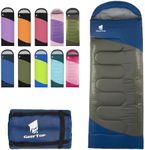 GEERTOP Backpacking Sleeping Bag for Camping, Lightweight Sleeping Bags for Adults Kids Summer Warm Cold Weather Hiking Travel (Sea Mud)