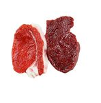 Skyseen 2Pcs Real Looking Handcrafted Fake Food Meat - Artificial Pork Steak Raw Beef for Display Prop