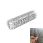 EFAN 61CM Galvanised Welded Wire Mesh 15m Roll, 1"x1" (25mm) Hole Fence Netting, Ideal for Chickens, Rabbits, Dogs, Window Guards, Garden & Farm Security Fences