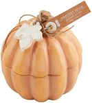 Mud Pie Ceramic Pumpkin Candle, Orange, 6 1/4 oz