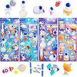 SUPER TOY 3D Puffy Space Stickers for Kids & Toddlers 4 Strap of 50+ Space Stickers, 3D Stickers Space, Astronaut, Spaceship Scrap Book Decoration for Boys & Girls