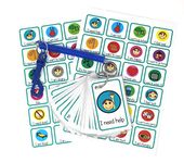 Special Needs Communication Cards Aid Set of 24 Flash cards, 2 x Emotions Feelings Poster & Bungee - For non verbal children young adults with Autism ADHD Speech Delay echolalia