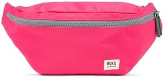 Roka london Jubilee - Bolsa bandolera de nailon reciclado, Sparkling Cosmo, L