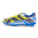 Nivia Dagger Football Studs for Men, Better Control and Lightweight Comfort, First Choice for Performance-Driven Players, Football Shoes, Sports Shoes for Men (White/Blue) UK-08