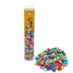 Plus-Plus - Tropical Mix - 240 pieces - Creative Building and Construction Set - Mix of Tropical Colors in a Tube - Kids 5 to 12 Years - 106795