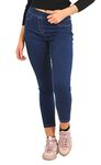 Ex High Street Brand Pull on Jeggings for Women UK, Ladies High Rise Stretchy Denim Ankle Grazer Jeans