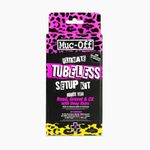 Muc-Off Ultimate Tubeless Setup Kit, XC/Trail - Tubeless Conversion Kit for Bikes - Includes Tubeless Tyre Sealant and Tubeless Valves