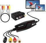 VHS to Digital Converter,Video Capture Card Device,VHS VCR Hi8 Mini DV to Mac Digital Converter,RCA to USB Video Converter for PC TV Tape Player Camcorder,MAC Windows Vista Compatible