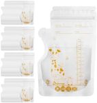 Invalidism 120 Pcs Breast Milk Storage Bag,250ml Disposable Milk Storage Bags Breast Milk Storage with Scale Zipper Sealing Breast Milk Bags for Breastfeeding Fridge or Freezer Use