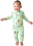 Posh Peanut Safari Animals - Long Sleeve Basic Pajama - 5-6 years