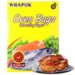 WRAPOK Roasting Cooking Bags Oven Chicken Bag For Meat Poultry Fish Seafood Vegetable, Medium - 5 Bags (14 x 17 Inch)