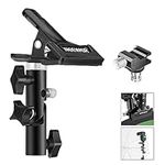 Neewer Photo Studio Heavy Duty Metal Clamp Holder and Cold Shoe Adapter for Clamping Reflector or Mounting Speedlite Flash and Umbrella on Light Stand