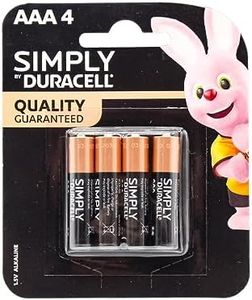 Duracell AAA Simply Batteries (Pack of 4)