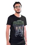 FLY HIGH Styles Men's Feluda Printed 100% Cotton Tshirt | Regular Fit, Round Neck, Half Sleeves T-Shirt for Men (Black, M)