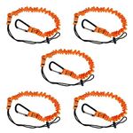 Kinbelle 3 Foot Safety Tool Lanyard, Tough Scaffold Hard Hat Lanyard with Carabiner, Adjustable Loop End, Ultra-Durable, Premium Quality Materials Ideal for Scaffold, Tools, Construction (5pcs)