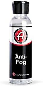 Adam's Polishes Anti-Fog (4 fl. oz) - Glass, Mirror, Shower Door, Visor, Lens Anti-Condensation Treatment | Long-Lasting, Easy Application | Safe for All Surfaces - Helmets, Visors, & Face Shields