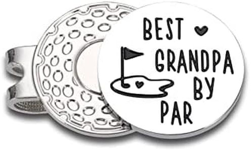 Grandpa Birthday Gifts for Fathers Day Best Grandpa by Par Golf Ball Marker Gifts for Grandfather Retirement Christmas Gifts for Papa Grandpa Golf Lovers Magnetic Hat Clipfrom Granddaughter Grandson