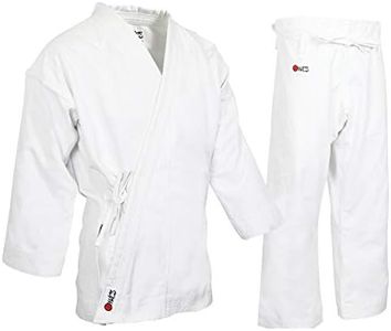 MACS Super Heavyweight Karate Uniform - White Professional Kimono - Advanced 100% Cotton Karate Gi – Ultra Comfortable - Ideal for Martial Arts Competition or Training (14 Oz) SZ4