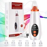 Eloxee 4-in-1 Blackhead Remover Vacuum – Electric Pore Cleaner with Adjustable Suction & Interchangeable Heads - Facial Device for Men & Women (White)