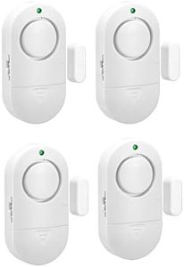 Door Window Alarms,120DB Pool Alarms for Door, Home Security Alarms for Kids Safety (4pack)