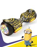 Gyroor G13 Hoverboard for Kids Ages 6-12 & Adults, All-Terrain Self Balancing Scooter with120W Motors, 6.2 MPH, 6.5" Off-Road Tires, Climb 15° Slopes, Built-in Music Player, LED Lights, 220 lbs-Matte Black