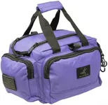 Exos Tactical Range Bag – Medium Size Range Bag for Shooting – Gun Case for Handguns, Ammo Bag, Tactical Range Bag, Molle Webbing, Free Subdued USA Patch, Designed in the USA (Purple)