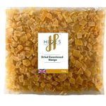 Hides Fine Foods - Dried Sweetened Diced Mango 500g - Suitable for Vegetarians - Baking - Granola - Breakfast - Snacking - Desserts - Trail Mix - Granola