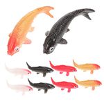 Toddmomy 10pcs Dollhouse Toys Miniature Carp Figurines Sea Animals Toys Mini Fish Ornaments Plastic Mini Figurine Simulated Fish Kids Miniature Fish Doll House Toy Miniature Animal Figurine