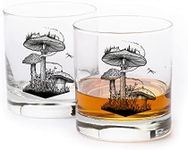 Black Lantern Whiskey Glasses Set of 2 – Glasses for Cocktails Bourbon Scotch Whiskey with Gift Box - Old Fashioned Glasses - 11oz Heavy Base Tumblers for Everyday Use (Forager)