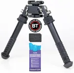 Accu-Shot Atlas Bipod BT10 V8 Standard Two Screw Clamp Plus USA Flag Patch and Jestik Microfiber Cleaning Cloth