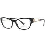 Versace VE 3288 GB1 Rectangle Plastic Black Eyeglasses with Demo Lens, Black, 54-16-140