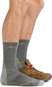 Darn Tough Men’s Light Hiker Merino Wool Micro Crew Socks, Cushioned, Denim Large