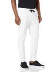 WT02 Men's Twill Jogger Pants, White-a, Small