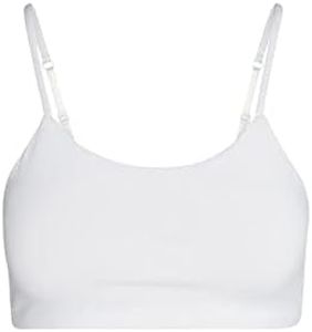 Bleum Petal Padded Bra | Teens & Tweens Bra with Sewn-in Pads for Extra Support, Soft & Comfortable Coverage | Adjustable, Reversible & Seamless Everyday Bra White