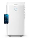 Pro Breeze® OmniDry 12L/Day Dehumidifier with Automatic Humidity Sensor & Display, 24Hr Timer, Laundry Drying, Continuous Drainage (White, 12 Litres + Smart App)