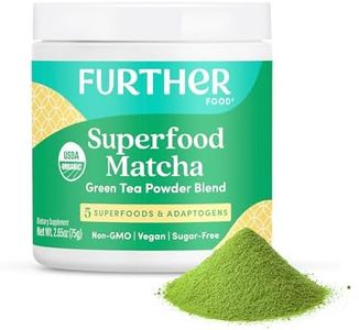 Further Food Premium Matcha Green Tea Powder USDA Organic Japanese Matcha Powder, Natural Energy + Focus + Boost Immune System, Antioxidant Plant-Based Detox Superfood (30 Servings)