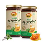 ANP BEE 100% Pure Tulsi Honey 500gram I NMR Tested, Unpasteurized, Raw Tulsi Honey I Holy Basil Natural Honey I Help in Skin Care, Weight Loss, Boost Immunity I Pack of 2