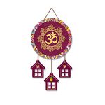 Artvibes OM Mantra Wooden Wall Hanging Ornaments Decorative Items for Home | Gifts | Religious Wood Hanger | Mdf Decoration for Living Room | Artworks | Modern Decor Item (WH_7205N)