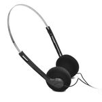 Galepromot Black Over-Ear Earphones,Mini Stereo Lightweight Headphones with Cord, 80s 90s Vintage Headset Wired,Walkman Headphone, Hi-Fi Stereo Earphone, Over-Ear Headphones