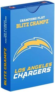 Blitz Champz Los Angeles Chargers Card Game | Football Card Game for Boys and Girls | NFL Gifts for Chargers Fans | Fun Family Game | Party Game | Card Game for Kids | Card Game for Adults (Chargers)